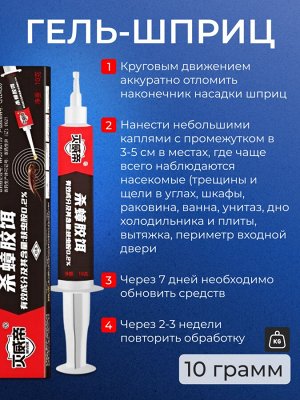 Средство от тараканов шприц с гелем