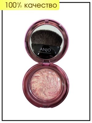 Anjo Professional Румяна мраморные (№02 Shining Pink, Сияющий розовый) Marble Blusher Color, 12 гр