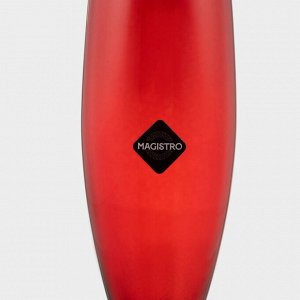 Бокал для шампанского Magistro «Иллюзия», 160 мл, 5.5x27.5 см, стекло, красный