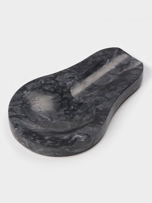 Подставка под ложку Magistro Marble, мрамор, чёрная