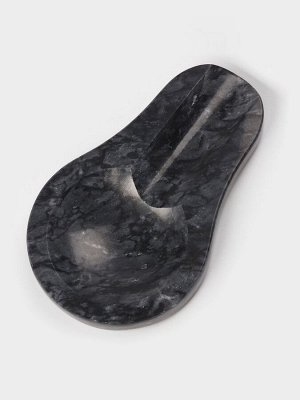 Подставка под ложку Magistro Marble, мрамор, чёрная