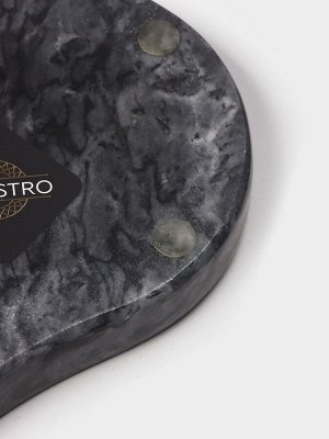 Подставка под ложку Magistro Marble, мрамор, чёрная