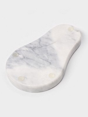 Подставка под ложку Magistro Marble, мрамор, белая