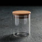Банка для сыпучих «Эко», 240 мл, 6,5х6,5х8,5 см