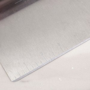 Шпатель кондитерский с размерной линейкой, 15,5×13 см, цвет МИКС