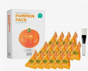 Набор кремовых масок с экстрактами тыквы и меда - Zombie beauty pumpkin pack, 16шт*4гр