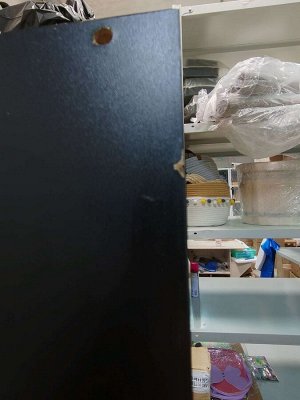 СКИДКА! Тумба подвесная под ТВ 3, 1800х380х210, Черный/Дуб крафт