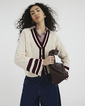 Кардиган с кремовой отделкой Cricket Cable Knit