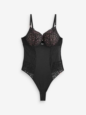 Боди Lipsy Swirl Lace Triple Boost Pad с глубоким вырезом