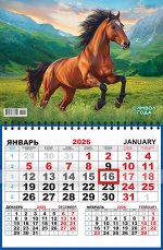 Квартальный одноблочный календарь 2026 &quot;Символ года. Прекрасный символ&quot;