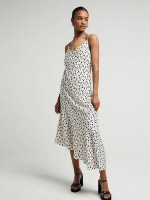 Платье-комбинация River Island с асимметричным подолом
