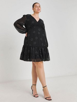 Платье-корсет Simply Be с кружевной отделкой из жоржета