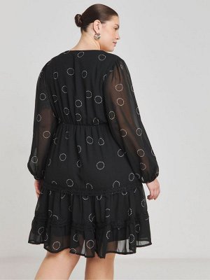 Платье-корсет Simply Be с кружевной отделкой из жоржета
