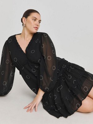 Платье-корсет Simply Be с кружевной отделкой из жоржета
