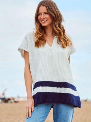 Crew Clothing Company Кремовый Тосканский Пончо
