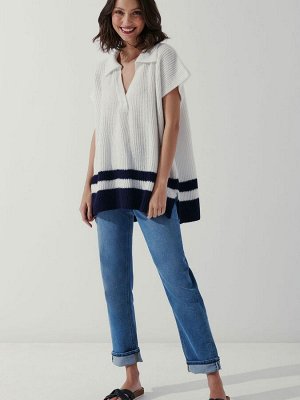 Crew Clothing Company Кремовый Тосканский Пончо