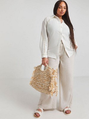 Рубашка Simply Be Sparkle Trim из 100% хлопка свободного кроя