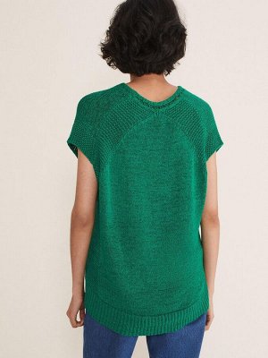 Phase Eight Green Alana джемпер с короткими рукавами и тесьмой