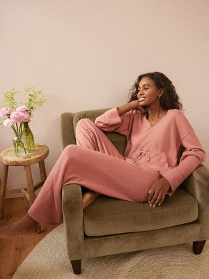Джемпер Laura Ashley Lounge Co-ord с V-образным вырезом