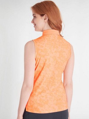 Рубашка-поло Calvin Klein Golf Orange с принтом на холсте
