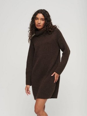 Трикотажное платье-джемпер Superdry с круглым вырезом