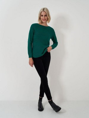 Зеленый темный - Crew Clothing Tali Bow Neck Knit Джемпер
