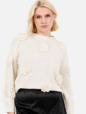 Blush - Lovedrobe джемпер с аппликацией в виде кос