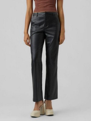 Брюки прямого кроя из искусственной кожи VERO MODA