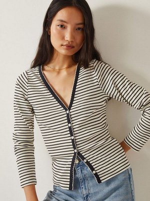 Кардиган из джерси Monsoon Sil Stripe