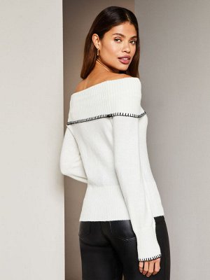 Вязаный джемпер Lipsy Bardot Whipstitch