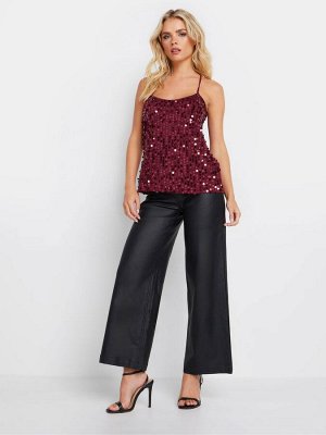 Красный - жилет PixieGirl Petite Sequin Cross Back Cami