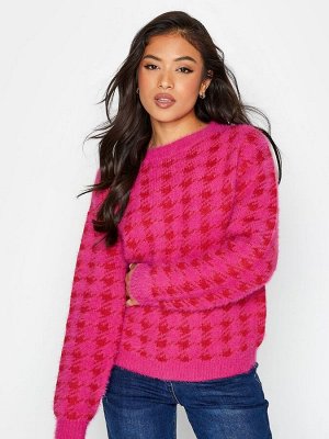 PixieGirl Petite Пушистый джемпер Dogtooth