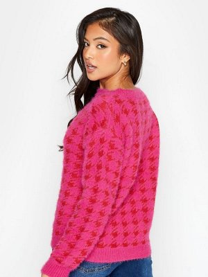 PixieGirl Petite Пушистый джемпер Dogtooth