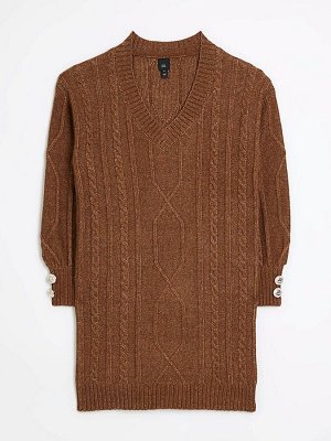 Платье-джемпер мини River Island Cable
