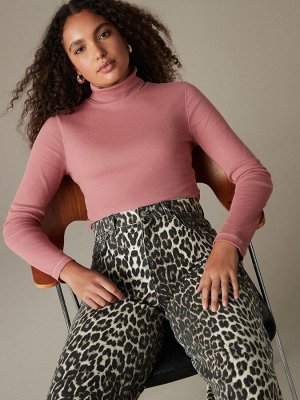 Rose Pink - Боди с длинными рукавами и воротником-стойкой
