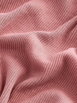 Rose Pink - Боди с длинными рукавами и воротником-стойкой