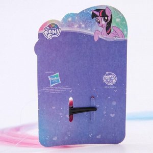 Прядь для волос на заколке «Единорог» 40 см, My Little Pony