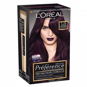 L’Oreal Краска для волос Preference 3.26 Терпкий глинтвейн