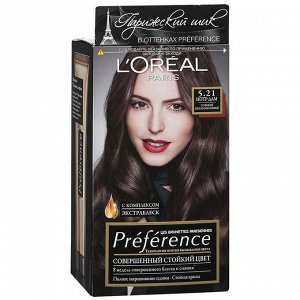 L’Oreal Краска для волос Preference 5.21 Нотр-Дам Глубокий светло-каштановый