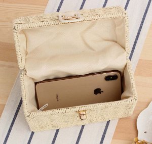 Сумка Видео: https-//www.modernbag.ru/media/upload/%D0%BD%D0%B0%D0%B1%D0%BE%D1%80%201/BG-S-207%20(1).mp4	Модная плетеная соломенная&nbsp; сумка-сундучок.
Размер и наполнение: см.фото и видео&nbsp;