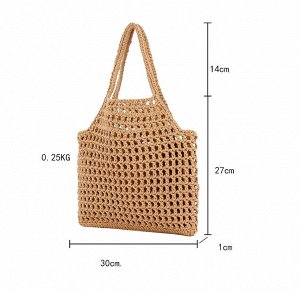 Сумка Видео: https-//www.modernbag.ru/media/upload/%D0%BD%D0%B0%D0%B1%D0%BE%D1%80%201/BG-S-214%20(1).mp4	Модная вязаная сумка.
Материал: хлопок с полистеромВнутренняя сумка в комплекте.
Размер и напол