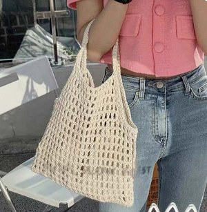 Сумка Видео: https-//www.modernbag.ru/media/upload/%D0%BD%D0%B0%D0%B1%D0%BE%D1%80%201/BG-S-214%20(1).mp4	Модная вязаная сумка.
Материал: хлопок с полистеромВнутренняя сумка в комплекте.
Размер и напол