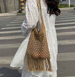 Сумка Видео: https-//www.modernbag.ru/media/upload/%D0%BD%D0%B0%D0%B1%D0%BE%D1%80%201/BG-S-221%20(1).mp4	Модная вязаная сумка.
Материал: хлопок с полистеромВнутренняя сумка в комплекте.
Размер и напол