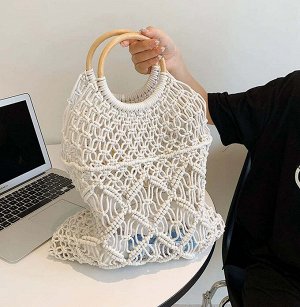 Сумка Видео: https-//www.modernbag.ru/media/upload/%D0%BD%D0%B0%D0%B1%D0%BE%D1%80%201/BG-S-230%20(1).mp4	Модная вязаная сумка c 2-х сторонним рисунком
Материал: хлопок с полистером
Размер и наполнение