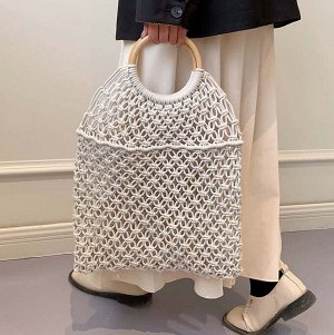 Сумка Видео: https-//www.modernbag.ru/media/upload/%D0%BD%D0%B0%D0%B1%D0%BE%D1%80%201/BG-S-230%20(1).mp4	Модная вязаная сумка c 2-х сторонним рисунком
Материал: хлопок с полистером
Размер и наполнение