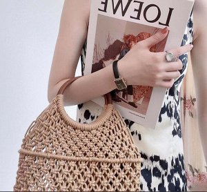 Сумка Видео: https-//www.modernbag.ru/media/upload/%D0%BD%D0%B0%D0%B1%D0%BE%D1%80%201/BG-S-230%20(1).mp4	Модная вязаная сумка c 2-х сторонним рисунком
Материал: хлопок с полистером
Размер и наполнение