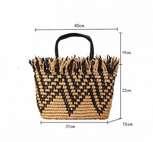 Сумка Видео: https-//www.modernbag.ru/media/upload/%D0%BD%D0%B0%D0%B1%D0%BE%D1%80%201/BG-S-235%20(1).mp4	Плетеная соломенная&nbsp; сумка.
Размер и наполнение: см.фото и видео&nbsp;