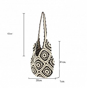 Сумка Видео: https-//www.modernbag.ru/media/upload/%D0%BD%D0%B0%D0%B1%D0%BE%D1%80%201/BG-S-238%20(1).mp4	Модная вязаная сумка.
Материал: хлопок с полистеромВнутренняя сумка в комплекте.
Размер и напол