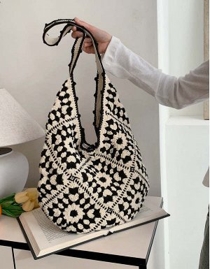 Сумка Видео: https-//www.modernbag.ru/media/upload/%D0%BD%D0%B0%D0%B1%D0%BE%D1%80%201/BG-S-238%20(1).mp4	Модная вязаная сумка.
Материал: хлопок с полистеромВнутренняя сумка в комплекте.
Размер и напол