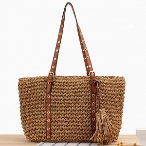 Сумка Видео: https-//www.modernbag.ru/media/upload/%D0%BD%D0%B0%D0%B1%D0%BE%D1%80%201/BG-S-240%20(1).mp4	Плетеная соломенная&nbsp; сумка.
Размер и наполнение: см.фото и видео&nbsp;